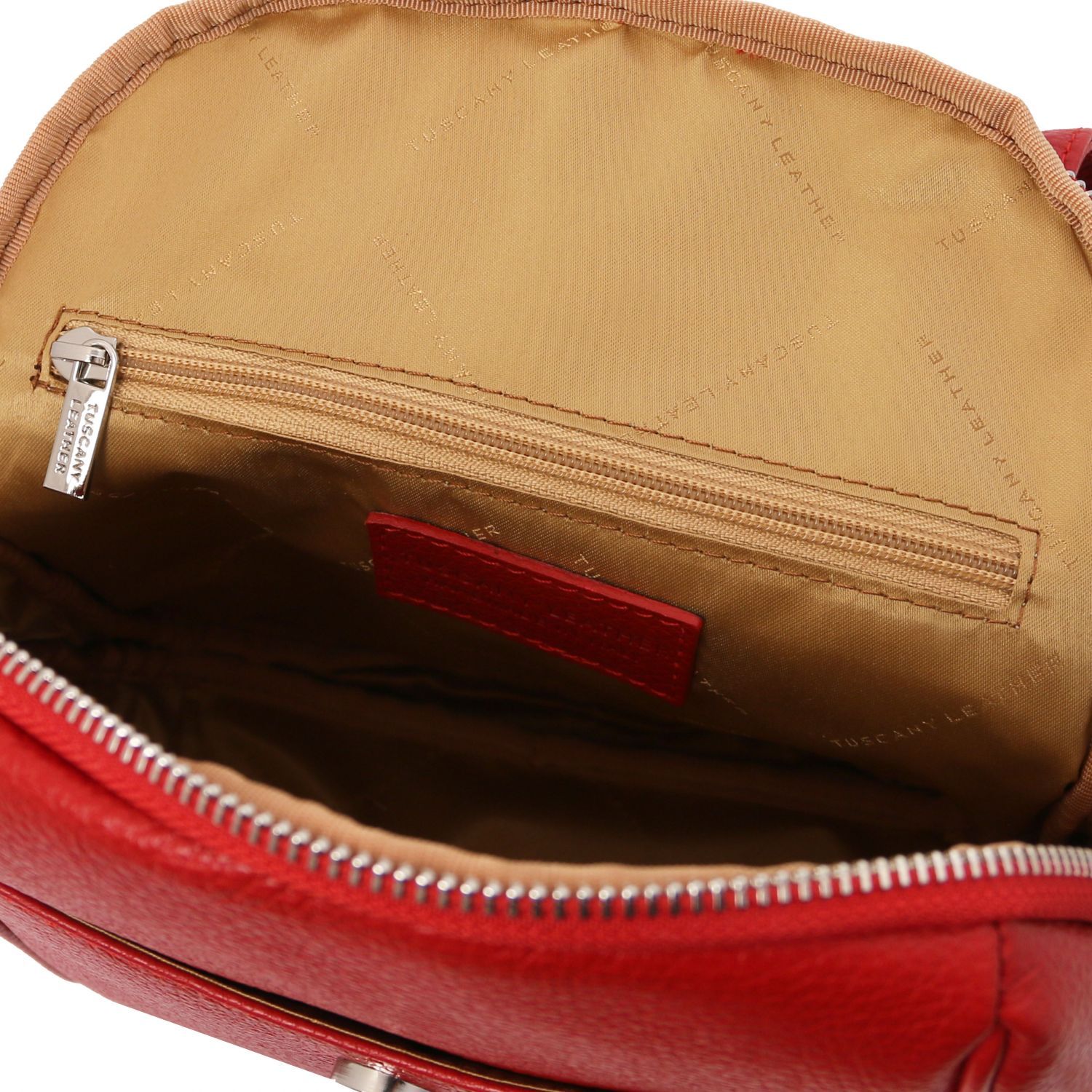 Tl Bag Sac Dos En Cuir Souple Rouge Lipstick Tl