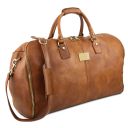 Antigua Travel Leather Duffle/Garment bag Dark Brown TL142341
