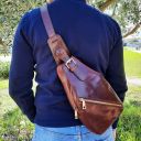 Kevin Leather Crossover bag Honey TL142195