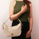 Margot Soft Leather Handbag Beige TL142386