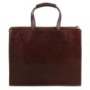 Palermo Leather Briefcase 3 Compartments for Women Honey TL140538