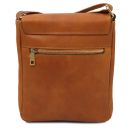 John Bolso en Piel Para Hombre con Cremallera Frontal Negro TL141408