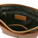 John Leather Crossbody bag for men With Front zip Black TL141408