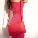Diva Pochette in Pelle con Tracolla a Catena Bianco TL142461