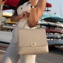 Silene Borsa a Mano in Pelle Convertibile a Zaino Nero TL142152