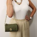 Chantilly Mini Bowling Leather bag Coffee TL142493