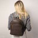 Arco Leather Backpack Dark Brown TL142509
