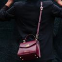 TL Bag Handtasche aus Leder Lipstick Rot TL142203