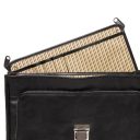 Alessandria Cartable Porte Ordinateur TL SMART Multi Compartiments en Cuir Naturel TL140825