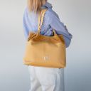Diade Sac Shopping en Cuir Souple Jaune TL142587