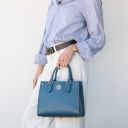 Croque Borsa a Mano in Pelle Rosso Lipstick TL142565