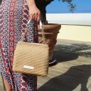 TL Bag Raffia Bucket bag Denim TL142208