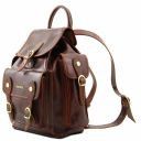 Trekker Travel set Leather Backpacks Dark Brown TL90173