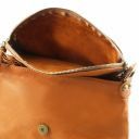TL Bag Soft Leather Shoulder bag With Tassel Detail Cognac TL141223