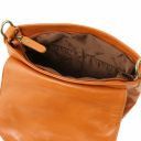 TL Bag Umhängetasche aus Weichem Leder mit Quasten Schwarz TL141223