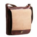 Jimmy Leather Crossbody bag for men With Front Pocket Мед TL141407