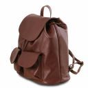 Seoul Leather Backpack Small Size Light Taupe TL141508