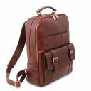 Nagoya Leather Laptop Backpack Dark Brown TL141857