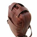 Nagoya Leather Laptop Backpack Dark Brown TL141857
