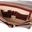 Assisi Кожаный портфель на 3 отделения Темно-коричневый TL141825