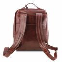 Kyoto Leather Laptop Backpack Dark Brown TL141859
