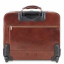 Varsavia Leather Pilot Case With two Wheels Black TL141888