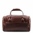 TL Voyager Travel Leather bag With Side Pockets - Small Size Мед TL141441