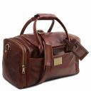 TL Voyager Travel Leather bag With Side Pockets - Small Size Коричневый TL141441