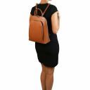 TL Bag Mochila Para Mujer en Piel Saffiano Cognac TL141631