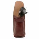Эксклюзивный кожаный футляр для Очков/Смартфона Большой размер Темно-коричневый TL141321