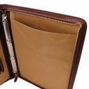 Lucio Exclusive Leather Document Case With Ring Binder Black TL141293