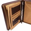 Lucio Exclusive Leather Document Case With Ring Binder Honey TL141293