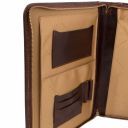 Luigi XIV Leather Document Case With zip Closure Brown TL141287