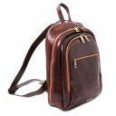 Perth 2 Compartments Leather Backpack Мед TL142049
