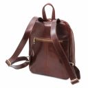 Perth 2 Compartments Leather Backpack Brown TL142049