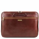 Caserta Document Leather Briefcase Темно-коричневый TL142070