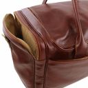 TL Voyager Дорожная кожаная сумка с боковыми карманами - Большой размер Мед TL142135