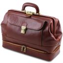Giotto Exclusive Double-bottom Leather Doctor bag Brown TL142071