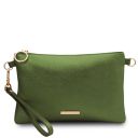 TL Bag Sac à Main en Cuir Souple Metallic Vert Forêt TL141988