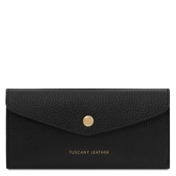 Leather Envelope Wallet Black TL142322