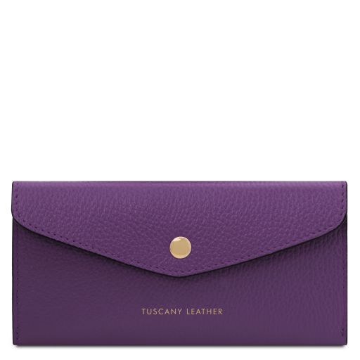 Leather Envelope Wallet Purple TL142322