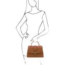 TL Bag Leather Handbag Cognac TL142156