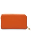 Mira Doppel Rundum-Reißverschluss Damenbrieftasche aus Leder Orange TL142331