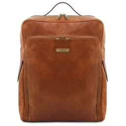 Bangkok Leather Laptop Backpack - Large Size Natural TL142336