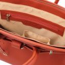 TL Bag Handtasche aus Leder mit Goldfarbenen Beschläge Brandy TL141529