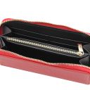 Eris Exclusive zip Around Leather Wallet Lipstick Red TL142318