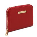 Kore Elegante Cartera en Piel con Cremallera en el Contorno Rojo Lipstick TL142321