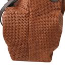 TL KeyLuck Borsa Shopping in Pelle Stampa Intrecciata Cannella TL142339