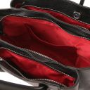 Tulipan Leather Handbag Black TL141727