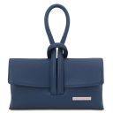 TL Bag Pochette in Pelle Blu scuro TL141990